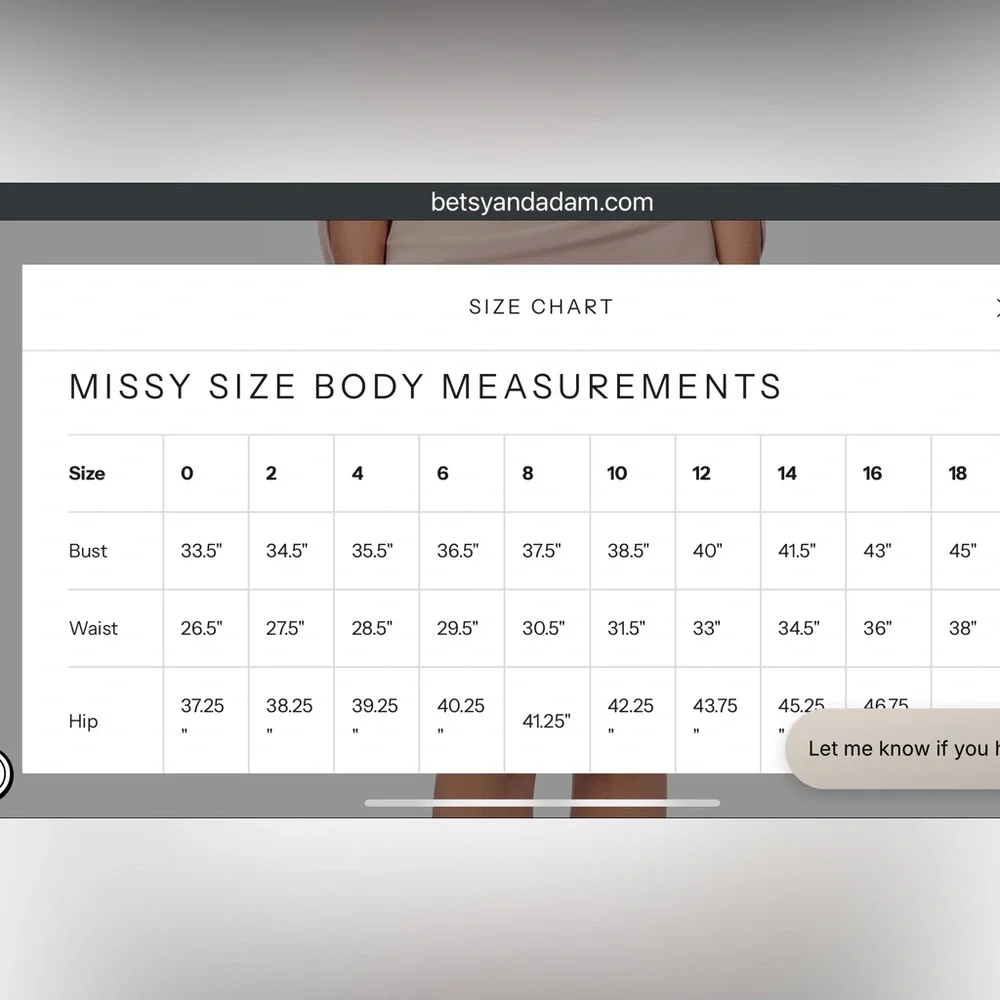 Betsy & Adam Blush Long Sleeve Dress - Picture 6 of 6